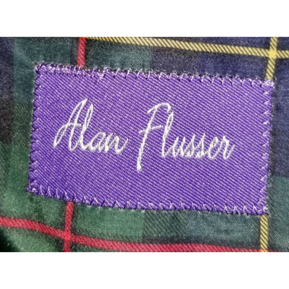 Mens Blazer-ALAN FLUSSER-olive green 100% cotton corduroy lined 2-button-M - Picture 5 of 5